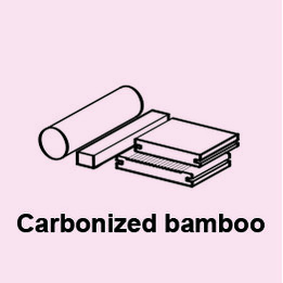 Carbonized bamboo